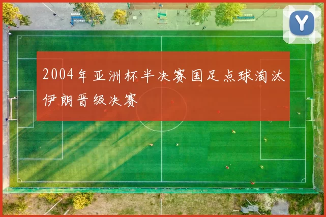 2004年亚洲杯半决赛国足点球淘汰伊朗晋级决赛